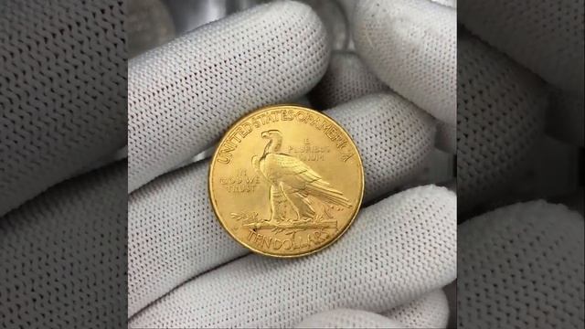 Монета 10 долларов 1909 S США