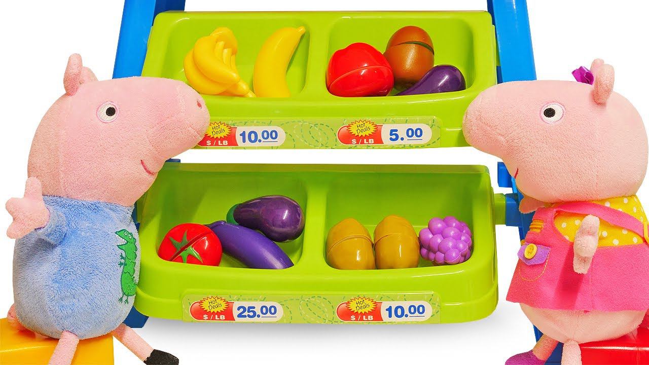 Пеппа и Джордж помогают маме на кухне - Игры готовка. Видео для детей Свинка Пеппа на русском языке смотреть онлайн