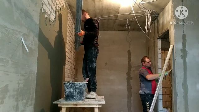 нанесение штукатурки своими руками руками смотреть онлайн