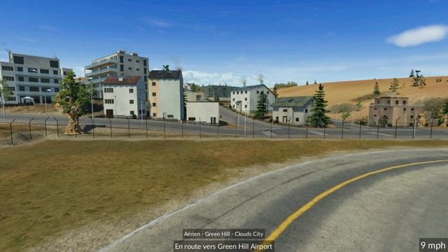 Transport Fever - Map 6 - Ligne aérienne Green Hill - Clouds City - Vue cockpit - initiale смотреть онлайн