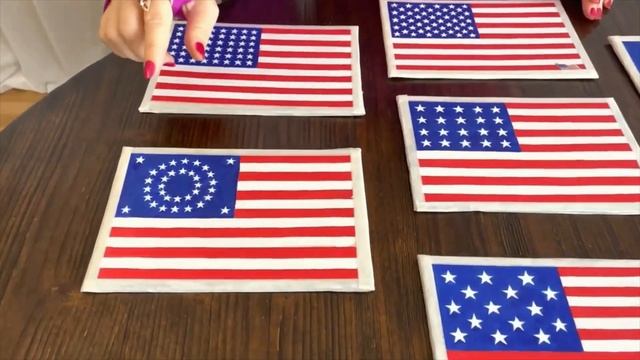 Мини-картины: Исторические флаги США. Заметки по истории Америки. Художница София Голдберг смотреть онлайн