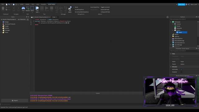 WalkSpeed Button - Roblox Scripting Tutorial смотреть онлайн