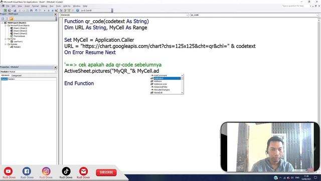 Cara Membuat QR CODE Generator || How to Make QR_Code on VBA Excel смотреть онлайн