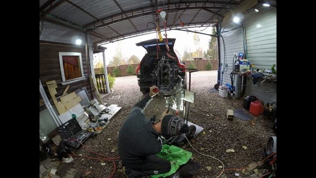 Honda Bf50 эмульсия , ремонт на коленке