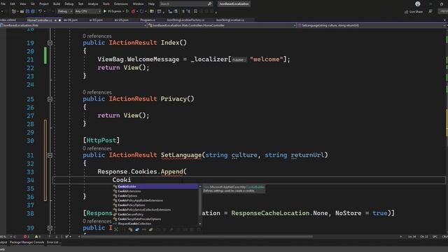 [Arabic] Json Based Localization In .Net 6 (Core) - 08.Add Set Language Action смотреть онлайн