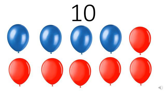 Счёт от 1 до 10. Воздушные шарики. смотреть онлайн