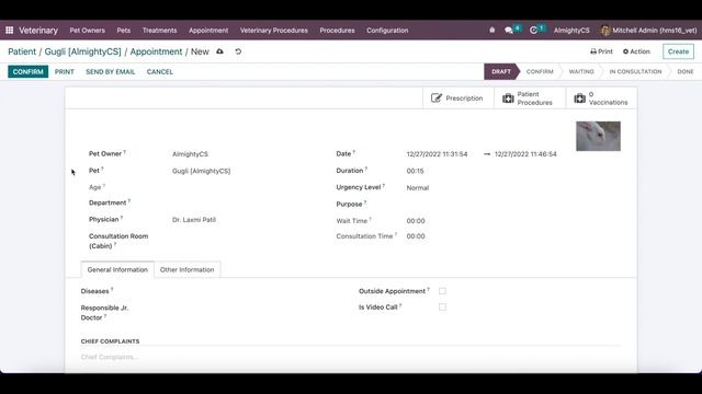 Veterinary Hospital Management System in #odoo by #AlmightyCS #odoo16 смотреть онлайн