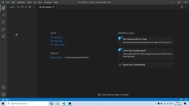 Create new project and file in vscode | Tamil смотреть онлайн