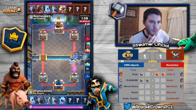 ¡CRM ESPORTS VS REVOLUTION! | RCL | GRUPO F | CLASH ROYALE смотреть онлайн