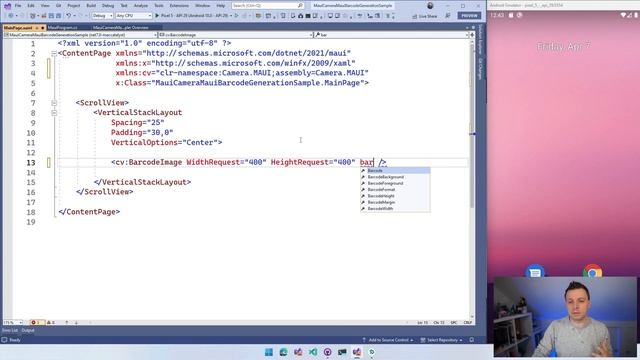 Generate QR Codes and Other Barcodes with Camera.MAUI in .NET MAUI смотреть онлайн