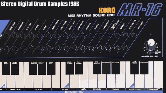 Korg MR-16 - Digital Drum Sound Unit Demo - 1985 смотреть онлайн
