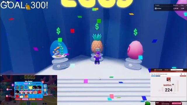 I HATCHED A SECRET PET ON CAMERA ? (Bubble Gum Clicker) Roblox смотреть онлайн