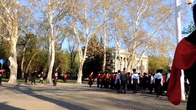 20.04.13 Краснодар парад казаков Храм Александра Невского разводки смотреть онлайн