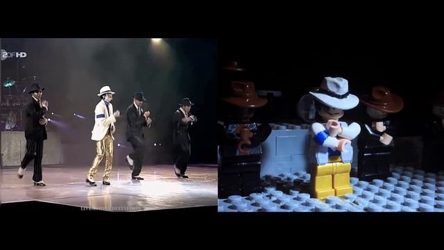 LEGO Smooth Criminal live | Side By Side Comparison смотреть онлайн