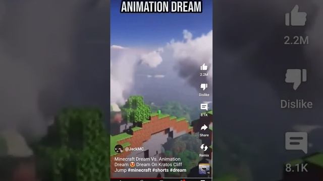 dream vs animation #minecraft #gamer #shorts смотреть онлайн