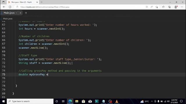 Payroll System in JAVA смотреть онлайн