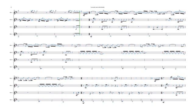 Le son du vent et des feuilles (Full Score) - From "La Forêt" (Suite for guitar quartet) смотреть онлайн