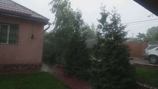 Люблю грозу в начале мая... не успел Малышу крышу сделать. весь вечер в будке)) смотреть онлайн