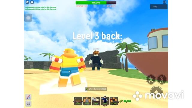 Roblox TDS - Beach gladiator showcase! (All levels) смотреть онлайн