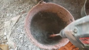 Цветной замес бетона тротуарной плитки