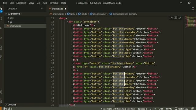 Bootstrap 23-dars. Buttons смотреть онлайн