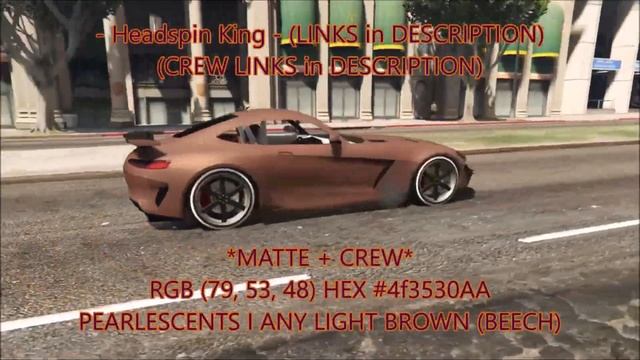 GTA 5 I 50 PAINT JOBS I Crew Colors I BEST OF 2022 смотреть онлайн