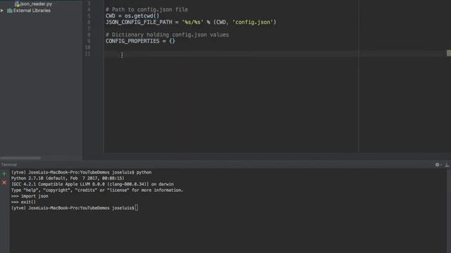 Python: Read JSON file and store its contents in a dictionary смотреть онлайн