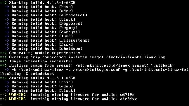 Arch Linux installs fine from archlinux-2015.09.01-dual.iso (kernel 4.1.6-1) смотреть онлайн