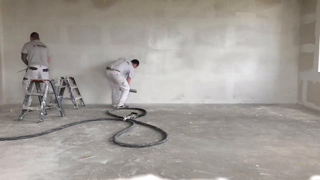 How To Plaster Wall Very Fast. Nieuwbouw Stucen, Graco