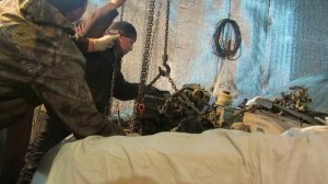 Хендай Акцент. Как вытащить ДВС