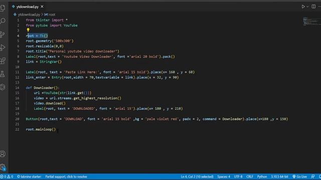 YouTube Video Downloader | Python Program | Python Mini Project смотреть онлайн