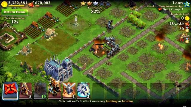 DomiNations Android/iOS Game MEDIEVAL AGE KNIGHT RUSH ATTACK! смотреть онлайн