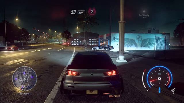 Need For Speed Heat Police Chase In Mitsubishi Lancer Evo X