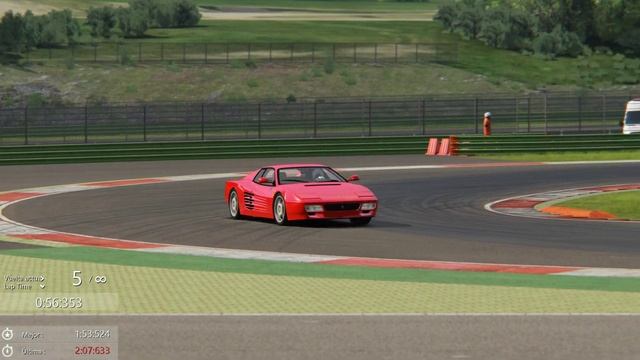 Assetto Corsa Vallelunga Extended Ferrari 512 Testarossa смотреть онлайн