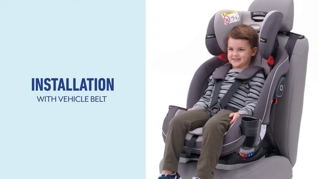 Graco SlimFit™ LX Group 0+1/2/3 installation video смотреть онлайн