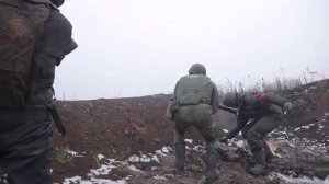 Работа гранатометчиков в зоне проведения специальной военной операции