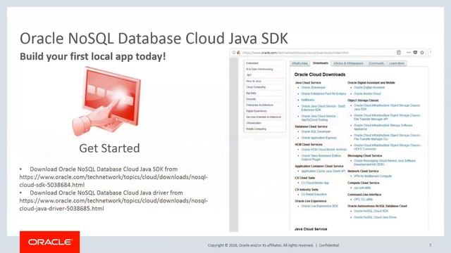 Oracle NoSQL Database cloud - SDK смотреть онлайн