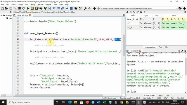 Step by step – first streamlit web app using python with conda distribution смотреть онлайн