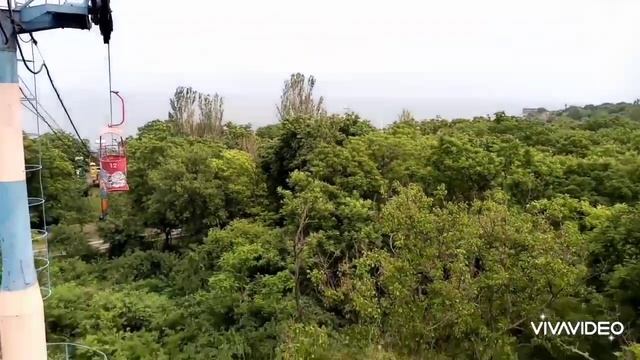 Одесса канатная дорога? Пляж Отрада?Попали под ливень ?️ смотреть онлайн