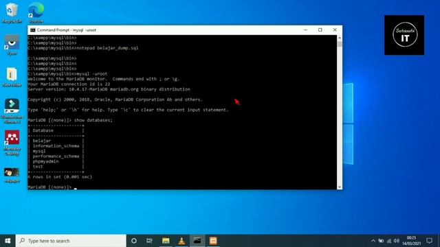 Cara backup dan restore Database Mysql mengunakan cmd 2021 смотреть онлайн