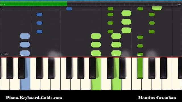 Bad Bunny & Drake Mia Piano Chords Tutorial смотреть онлайн