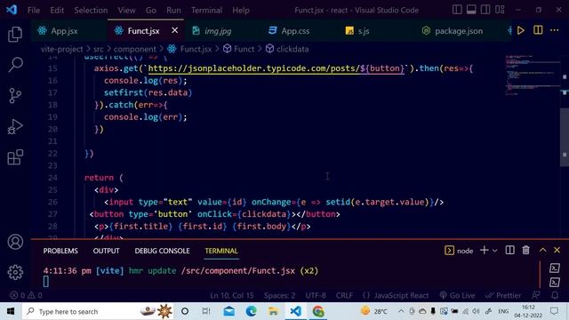 Get Input data and controlled by button and show api data | useeffect with axios смотреть онлайн