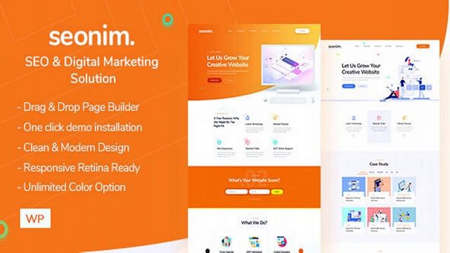 Seonim - Digital Marketing Agency WordPress Theme | Themeforest Website Templates and Themes смотреть онлайн