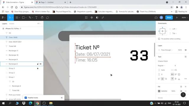 Figma Ticket Application tutorial смотреть онлайн
