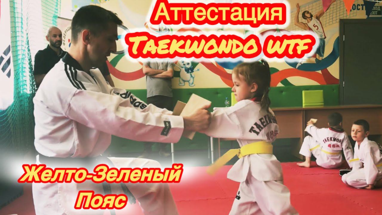 Тхэквондо wtf аттестация на желто-зеленый пояс смотреть онлайн