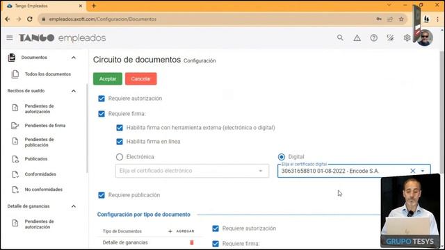 Tango Empleados - Firma digital - Ejemplo смотреть онлайн