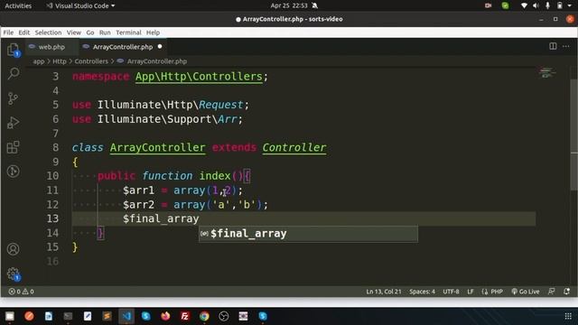 Arr::crossJoin() - Create Cartesian product with all possible permutations | Laravel Array functio смотреть онлайн