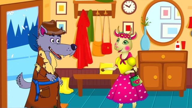 The Wolf and the Goat. English Fairy Tale / Cartoon / Fairy Planet / Story for kids смотреть онлайн