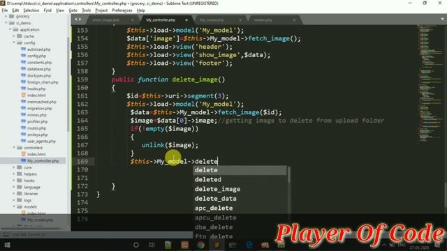 How to Delete Image in CodeIgniter || CodeIgniter Tutorial 2020 | CodeIgniter Tutorial for Beginner смотреть онлайн
