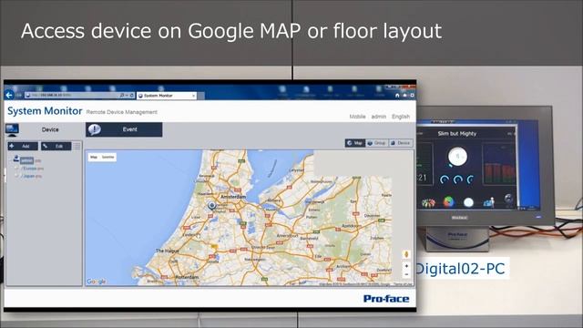 Удаленный контроль состояния(Remote System Monitor) IPC Pro-face серии PS5000 смотреть онлайн